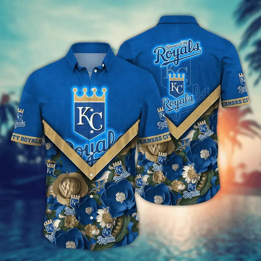 Kansas City Royals MLB Flower Aloha Hawaiian Shirt 8, MLB Hawaiian Shirt Moonbestprint