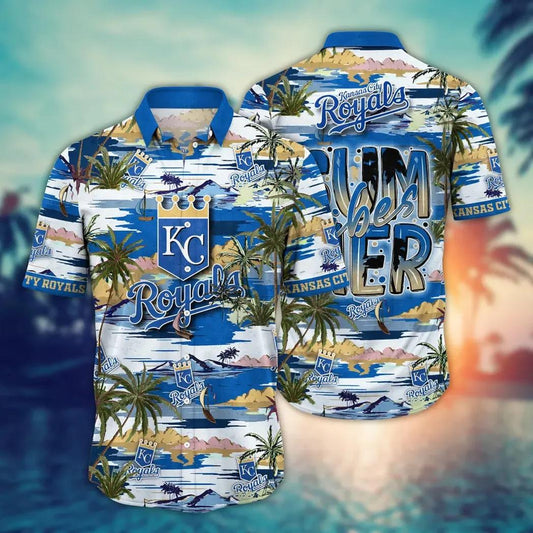 Kansas City Royals MLB Flower Aloha Hawaiian Shirt 9, MLB Hawaiian Shirt Moonbestprint