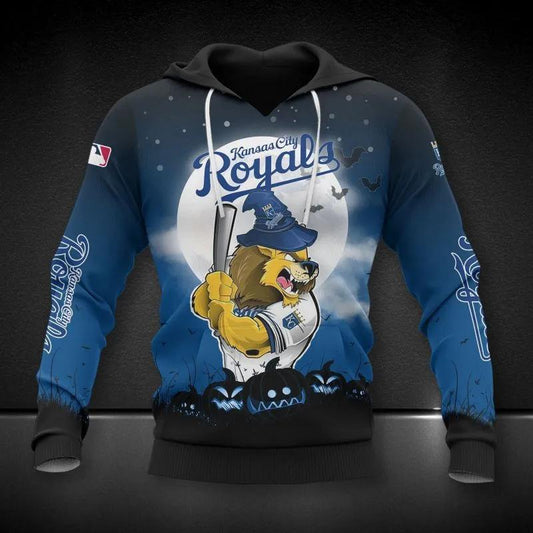 Kansas City Royals Mascot All Over Print Hoodie 1, MLB Hoodie Moonbestprint