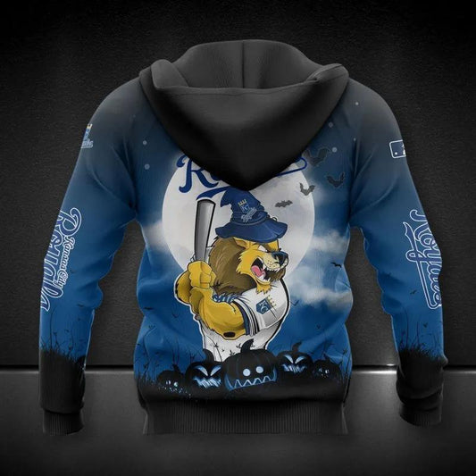 Kansas City Royals Mascot All Over Print Hoodie 1, MLB Hoodie Moonbestprint