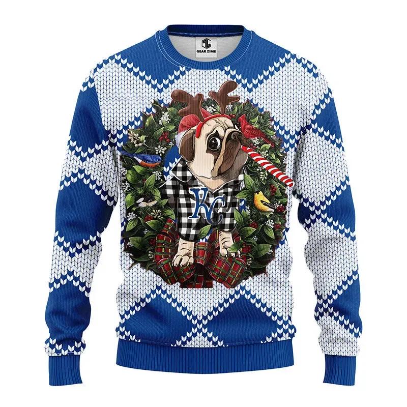 Kansas City Royals Pub Dog Ugly Christmas Sweater, MLB Christmas Sweater Moonbestprint