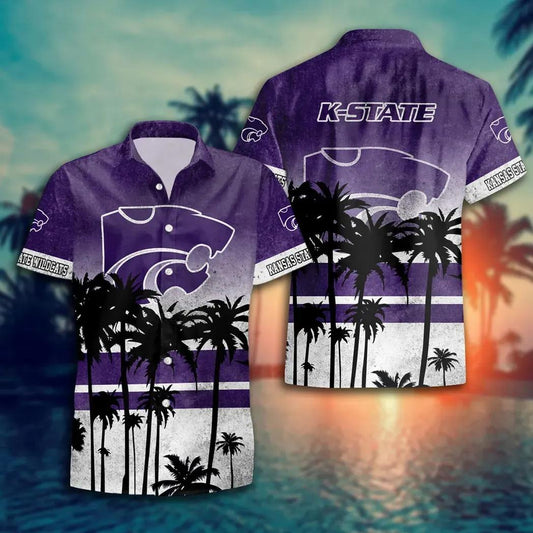 Kansas State Wildcats Style Hot Trending Summer Aloha Hawaiian Shirt, NCAA Hawaiian Shirt Moonbestprint