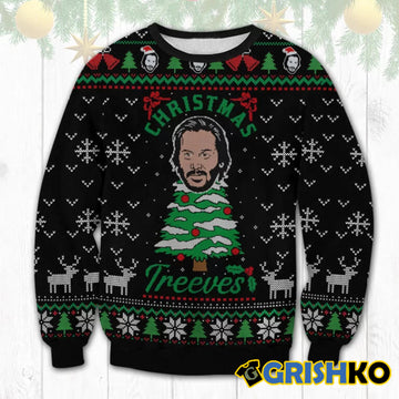 Keanu Reeves Christmas Funny Ugly Sweater - Moonbestprint