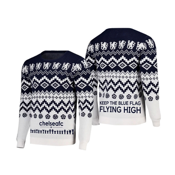 Keep The Blue Flag Fying High Chelsea 2025 Christmas Ugly Sweater – Moonbestprint
