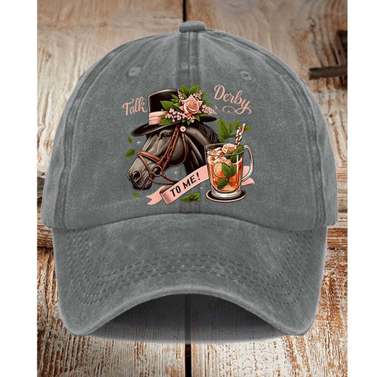 Kentucky Derby Talk Derby To Me Hat -Moonbestprint