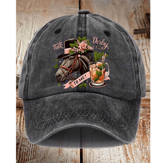 Kentucky Derby Talk Derby To Me Hat -Moonbestprint