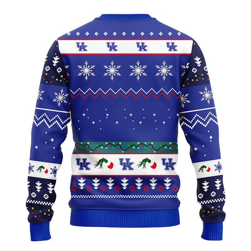 Kentucky Wildcats 12 Grinch Xmas Day Ugly Christmas Sweater, Grinch Xmas Sweater Moonbestprint