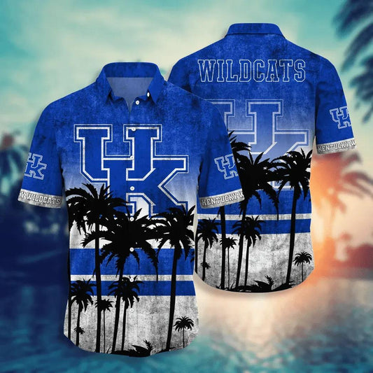 Kentucky Wildcats Aloha Hawaiian Shirt, NCAA Hawaiian Shirt Moonbestprint