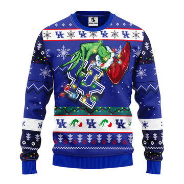 Kentucky Wildcats Grinch Ugly Christmas Sweater, Grinch Xmas Sweater Moonbestprint