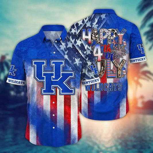 Kentucky Wildcats NCAA Aloha Hawaiian Shirt, NCAA Hawaiian Shirt Moonbestprint