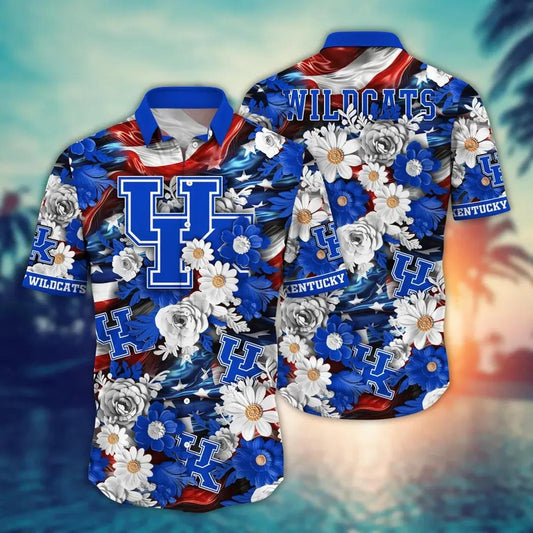 Kentucky Wildcats NCAA Aloha Hawaiian Shirt 1, NCAA Hawaiian Shirt Moonbestprint