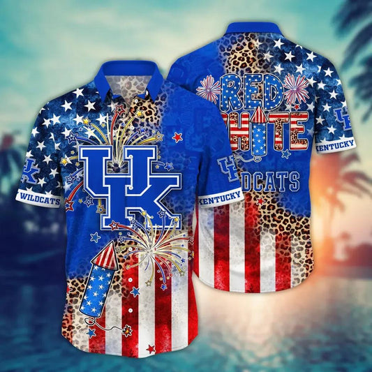 Kentucky Wildcats NCAA Aloha Hawaiian Shirt 2, NCAA Hawaiian Shirt Moonbestprint