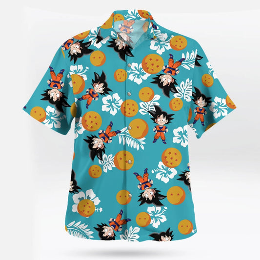 Kid Son Goku Dragon Ball Hawaiian Shirt - Moonbestprint