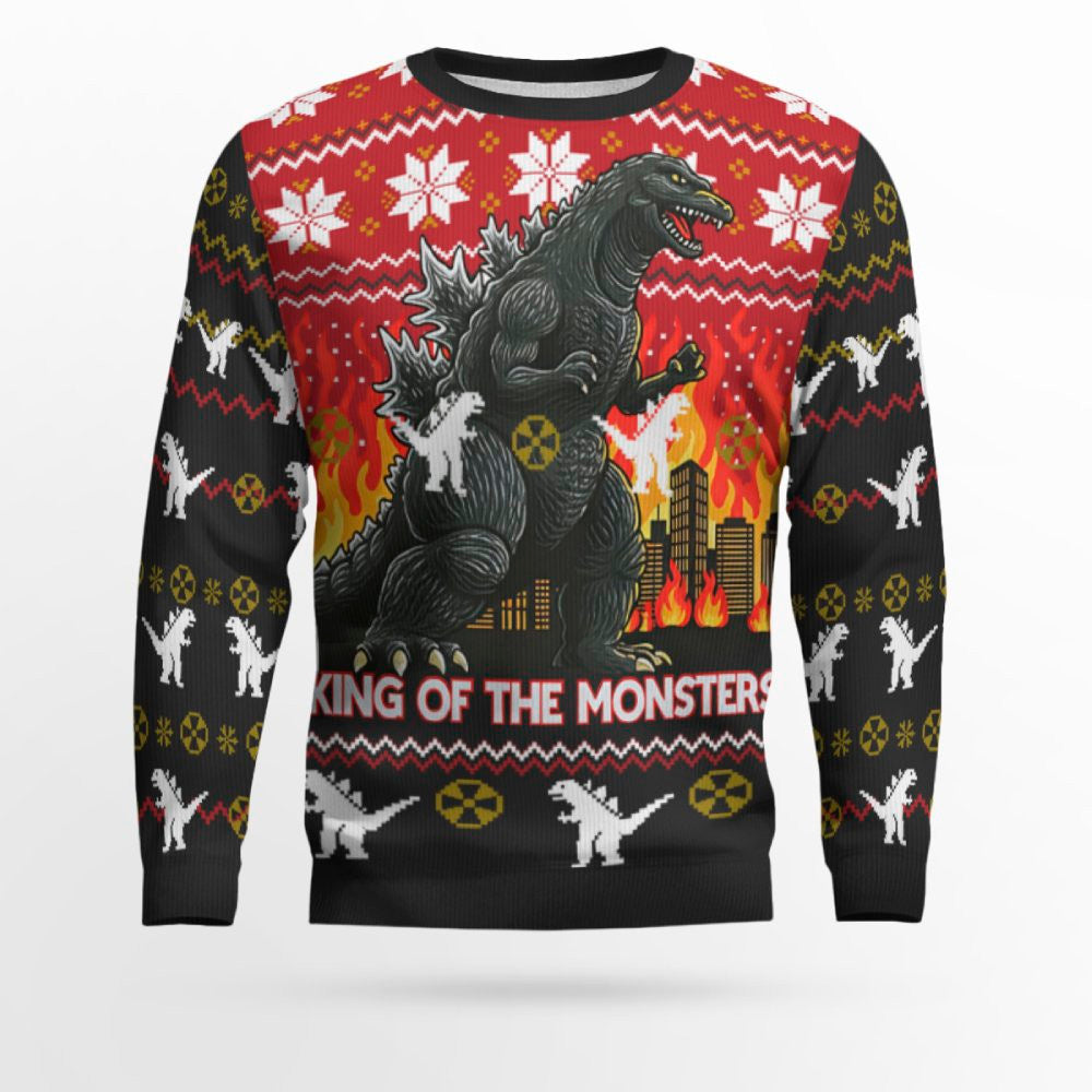 King Of The Monster Godzilla Christmas Sweater 2025 – Moonbestprint