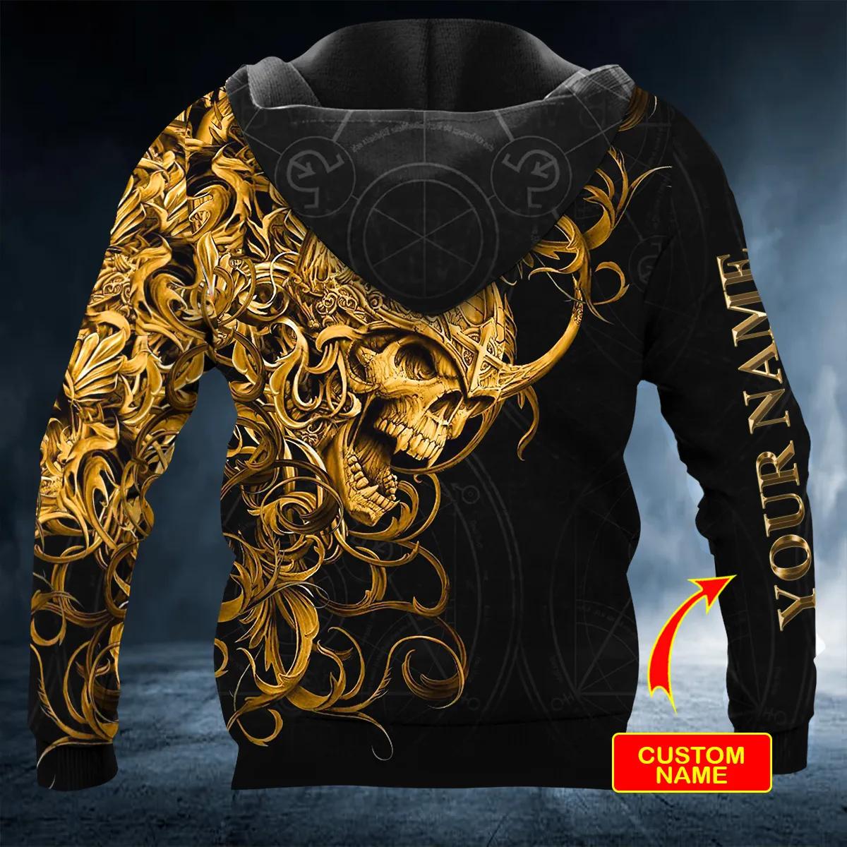 King Viking Custom 3D Hoodie Moonbestprint