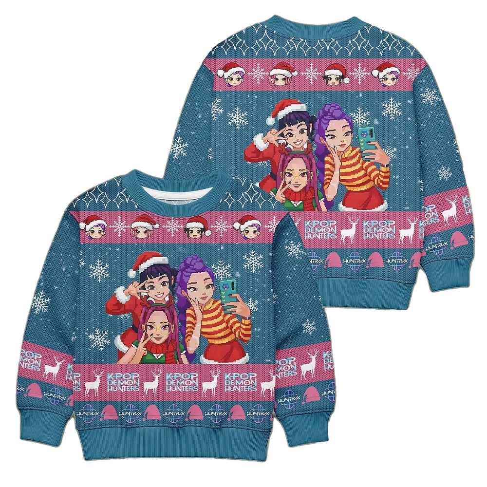 Kpop Demon Hunters Anime Girl Christmas Ugly Christmas Sweater 2025 – Moonbestprint
