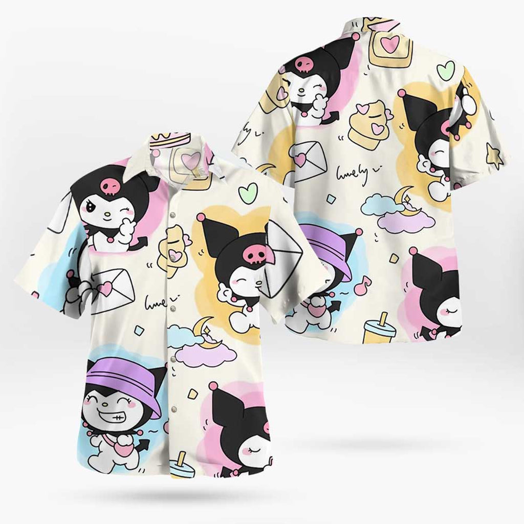 Kuromi Hello Kitty Hawaiian Tropical Shirt – Moonbestprint