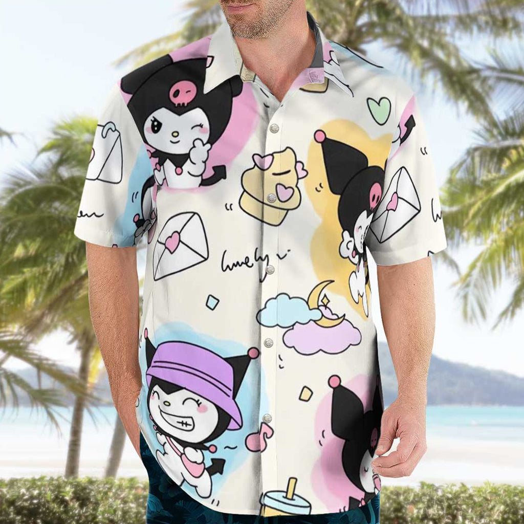 Kuromi Hello Kitty Hawaiian Tropical Shirt – Moonbestprint