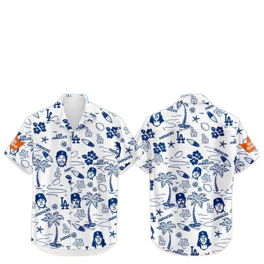LA Dodgers King Hawaiian Shirt Giveaway 2025 - Moonbestprint