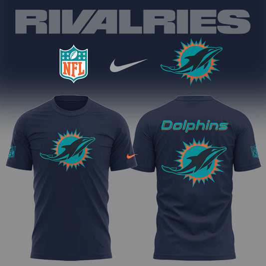 Limited Edition Dolphins Football Rivalries Teaser Logo TShirt Moonbestprint