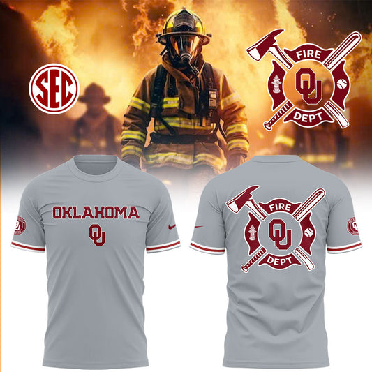 Oklahoma Baseball x Firefighter Appreciation Night TShirt | NK93 Moonbestprint