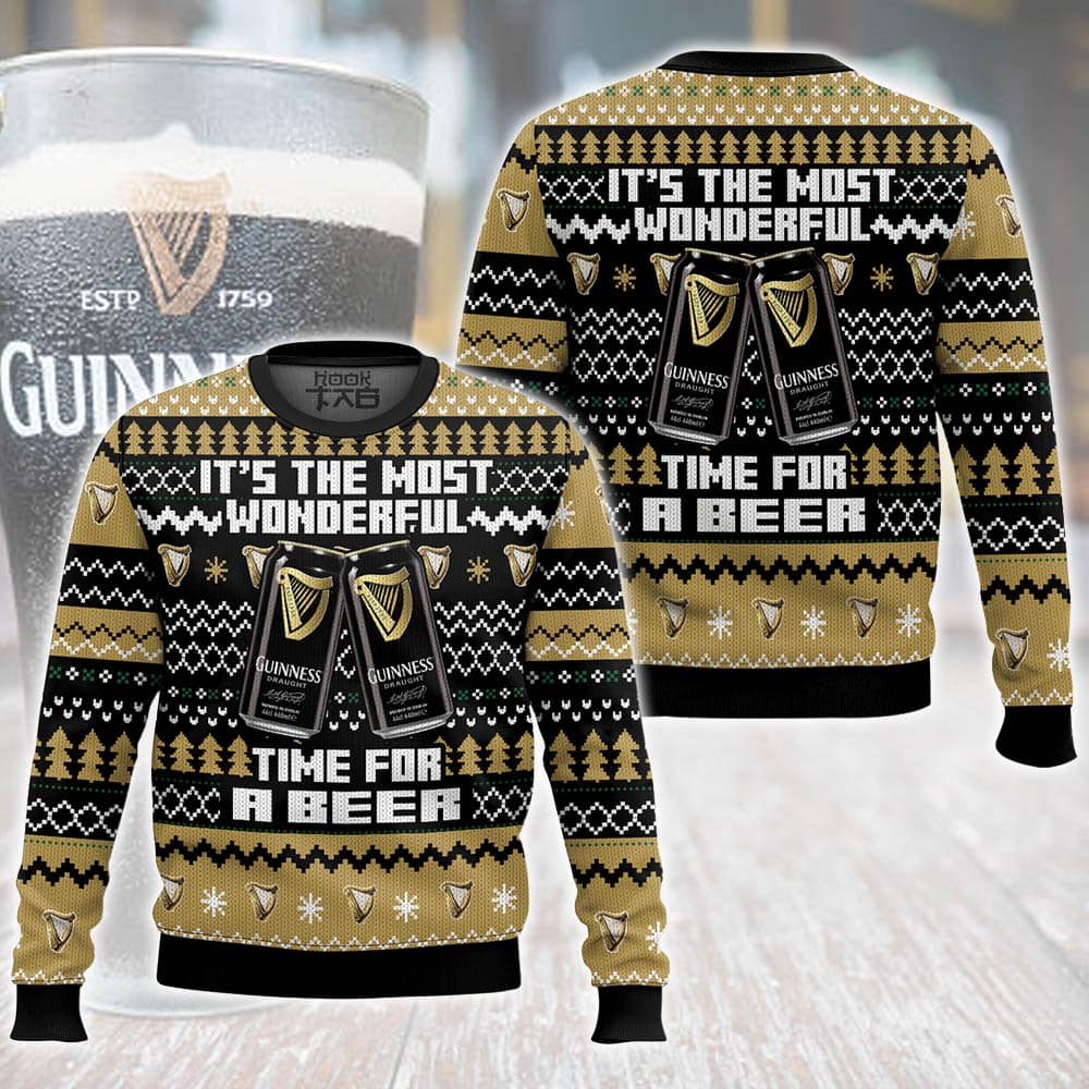 It's the Most Wonderful time for a Guinness Ugly Sweater – Moonbestprint