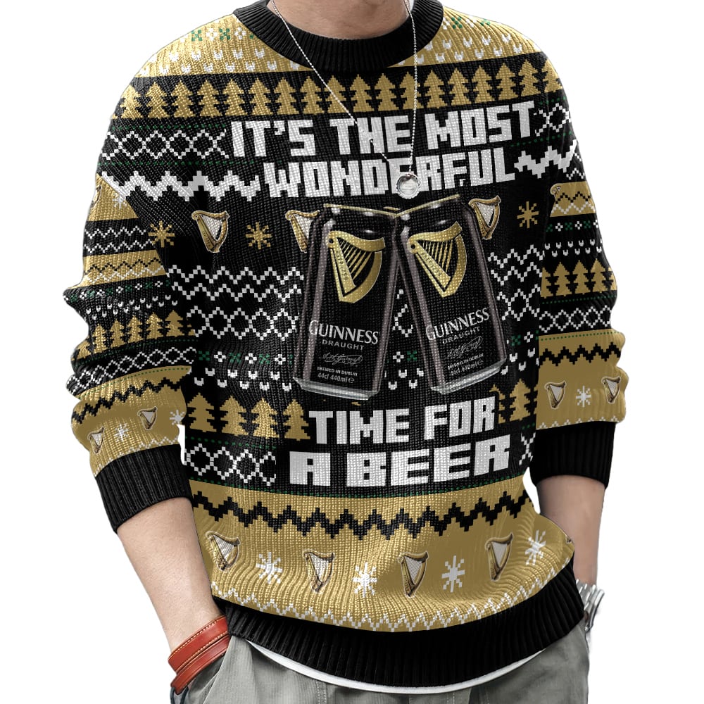 It's the Most Wonderful time for a Guinness Ugly Sweater – Moonbestprint