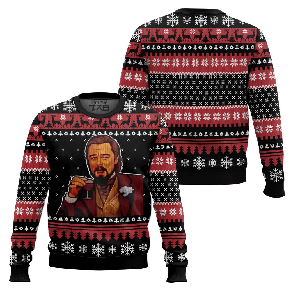 Retro Leonardo Dicaprio Meme Ugly Sweater – Moonbestprint