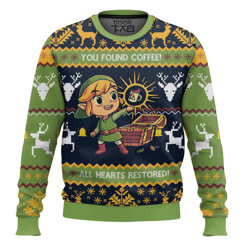 Legend Of Zelda Coffeee Ugly Sweater – Moonbestprint