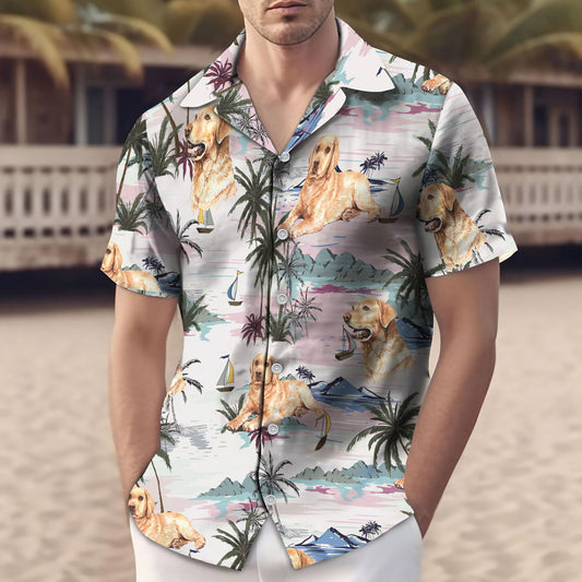 Labrador Retriever Tropical Summer Hawaiian Shirt – Moonbestprint