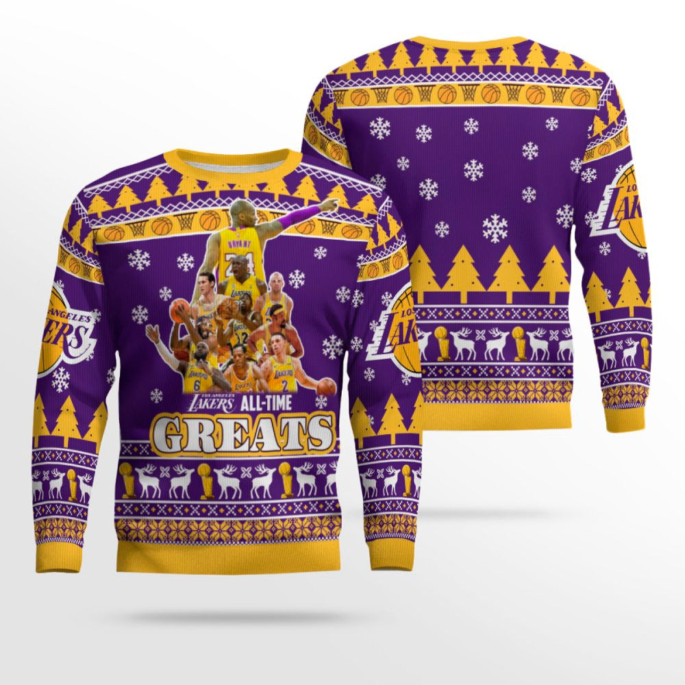 Lakers All Time Greats Ugly Christmas Sweater – Moonbestprint