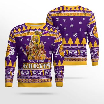 Lakers All Time Greats Ugly Christmas Sweater – Moonbestprint