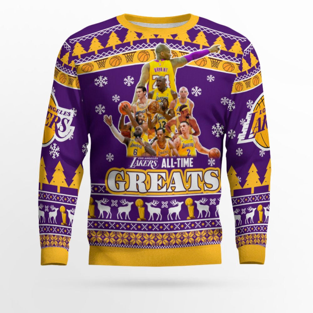 Lakers All Time Greats Ugly Christmas Sweater – Moonbestprint