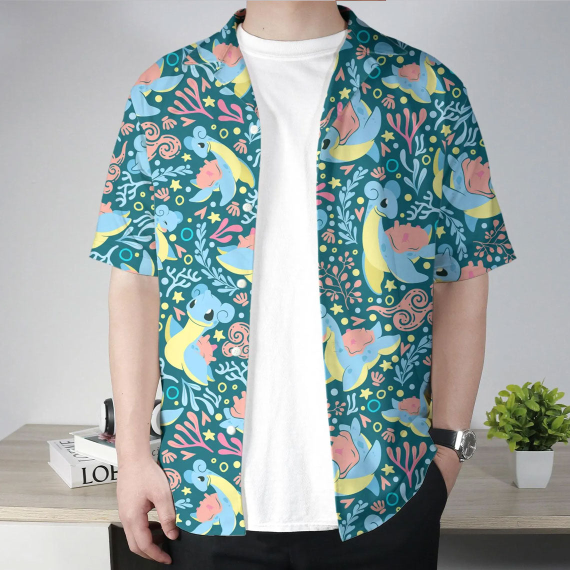 Anime Lapras Ocean Breeze Pokemon Hawaiian Shirt – Moonbestprint