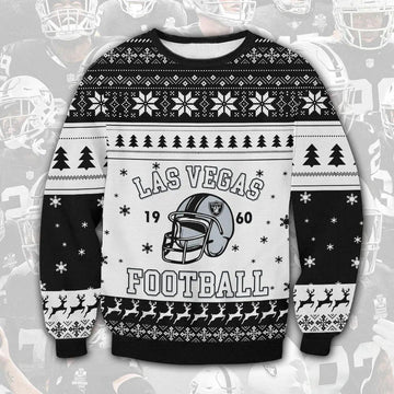 Las Vegas Raiders 1960 Christmas Sweater, NFL Christmas Sweater Moonbestprint