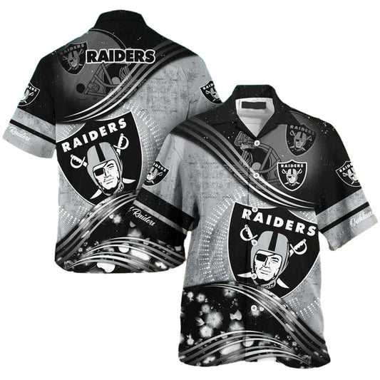 Las Vegas Raiders Big Logo Ultra Style For Summer Hawaiian Shirt - Moonbestprint