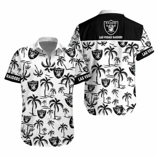 Las Vegas Raiders Coconut Logo Beach Hawaiian Shirt - Moonbestprint
