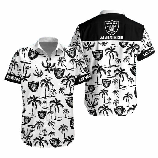 Las Vegas Raiders Coconut Logo Beach Hawaiian Shirt - Moonbestprint