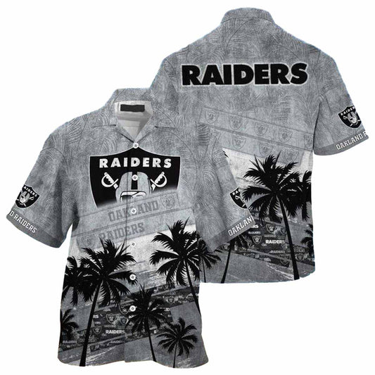 Las Vegas Raiders Coconut Vintage Hawaiian Shirt - Moonbestprint