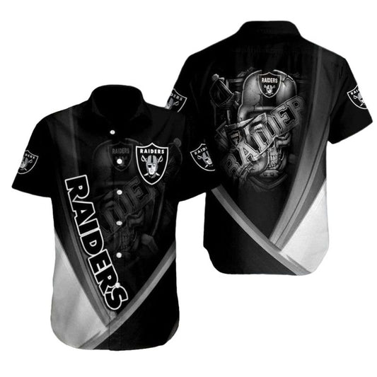 Las Vegas Raiders Dark Knight Defense Hawaiian Shirt - Moonbestprint