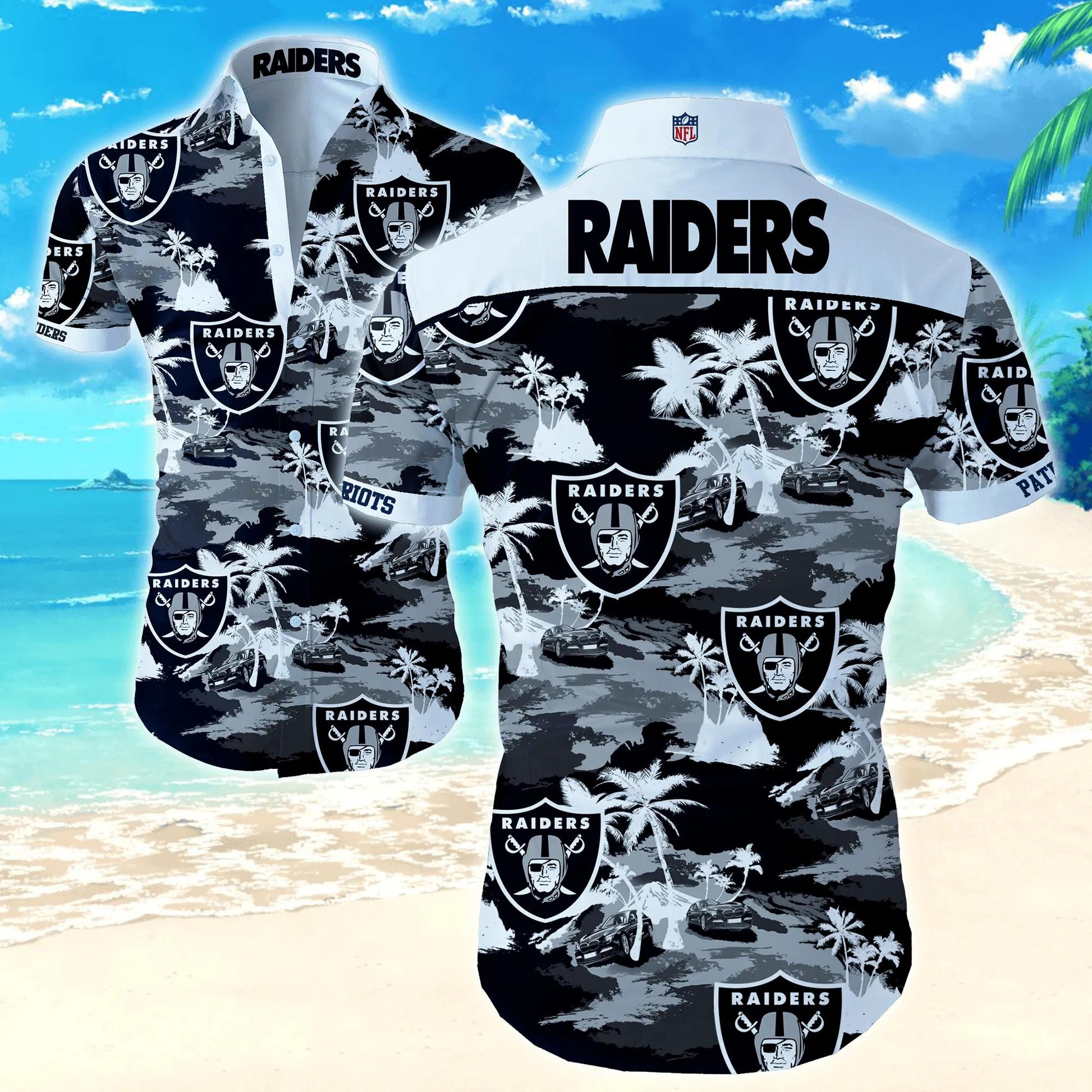 Las Vegas Raiders Discovery Football Hawaiian Shirt, NFL Hawaiian Shirt Moonbestprint