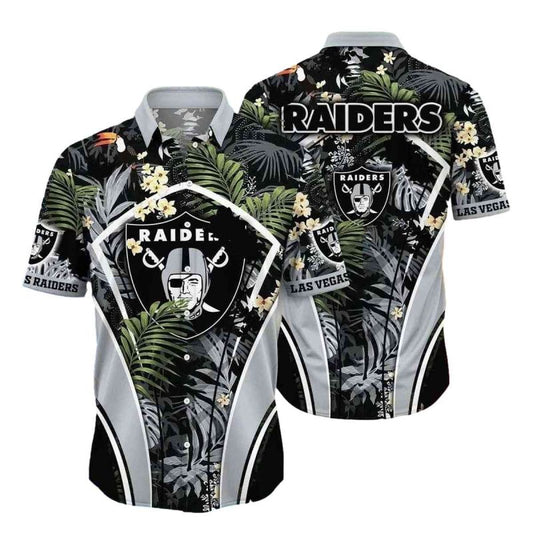 Las Vegas Raiders Exotic Tropics Hawaiian Shirt - Moonbestprint