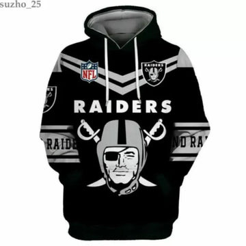 Las Vegas Raiders Football 3D Hoodie, NFL Hoodie Moonbestprint