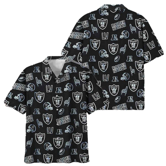 Las Vegas Raiders Game Day Vibes Hawaiian Shirt - Moonbestprint