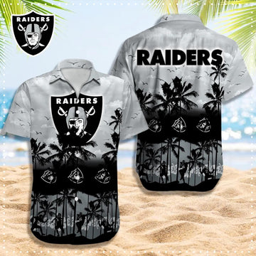 Las Vegas Raiders Hawaiian Shirt, NFL Hawaiian Shirt Moonbestprint