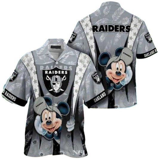Las Vegas Raiders Hilarious Mickey Hawaiian Shirt - Moonbestprint