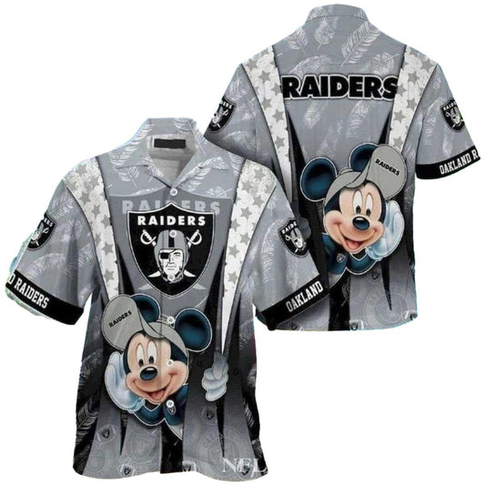 Las Vegas Raiders Hilarious Mickey Hawaiian Shirt - Moonbestprint
