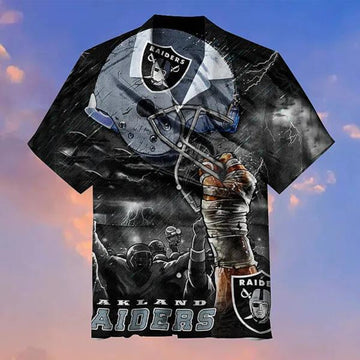 Las Vegas Raiders Last Fight Football Hawaiian Shirt, NFL Hawaiian Shirt Moonbestprint