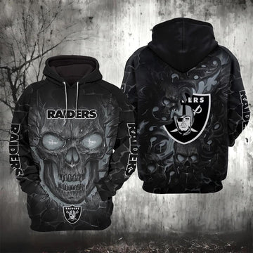Las Vegas Raiders Lava Skull 3D Hoodie, NFL Hoodie Moonbestprint
