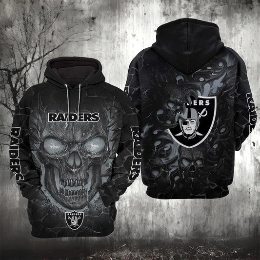Las Vegas Raiders Lava Skull 3D Hoodie, NFL Hoodie Moonbestprint